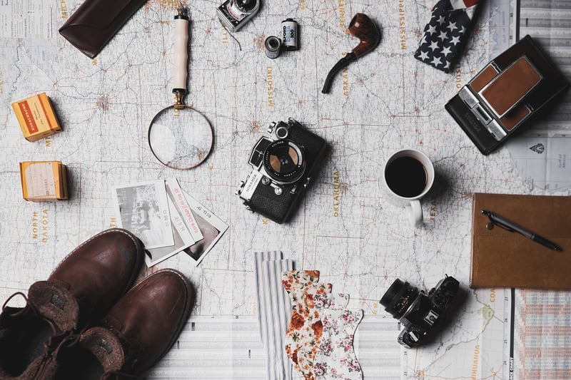 Traveler exploring